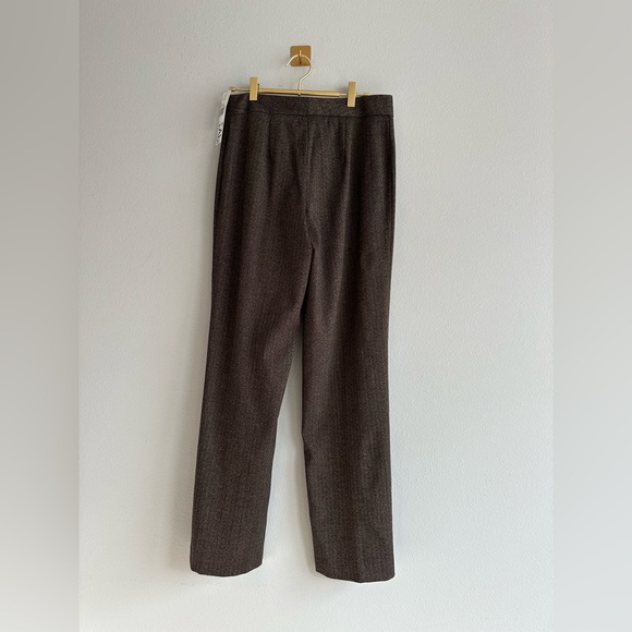 Vintage CAbi Brown Herringbone Dress Pants | Made in USA Size 4 NWT - Picture 2 of 8